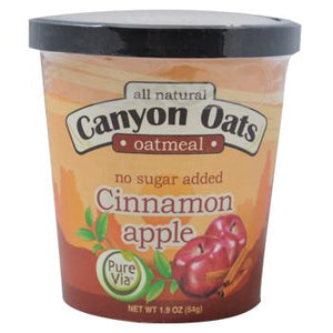 Canyon Oats Cinnamon Apple with Walnuts Instant Oatmeal To-Go