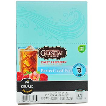 Celestial Seasonings Perfect Iced Tea Sweet Raspberry Black Tea K-Cup&reg; Pods 96ct