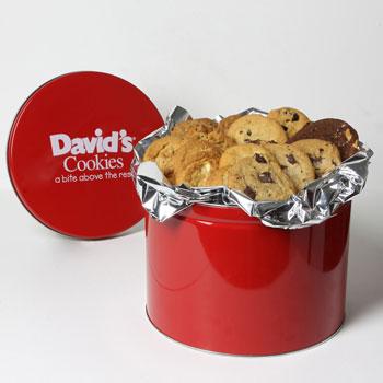 David's Cookies Assorted Fresh Baked 4lb Tin