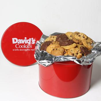 David's Cookies Fresh Baked Mini Bites 3lb Tin