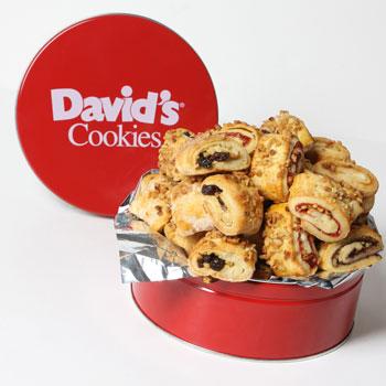 David's Cookies Rugelach 2lb Tin