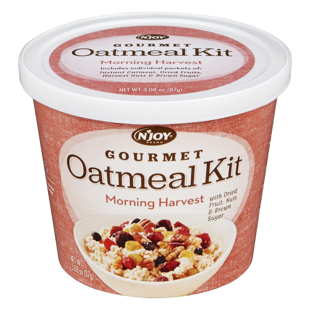 N'Joy Gourmet Oatmeal Kit, Morning Harvest, 3.08 oz Bowl
