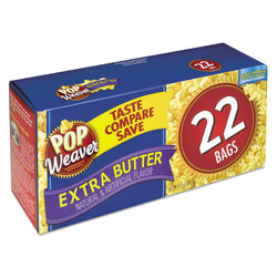 Pop Weaver Microwave Popcorn Extra Butter 22ct