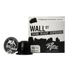 HiLine Coffee Wall Street Dark Roast Nespresso Compatible Capsules 10ct