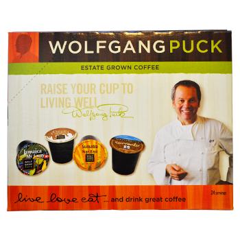 Wolfgang Puck Rodeo Drive Blend Coffee K-Cups 24ct Box Side Right