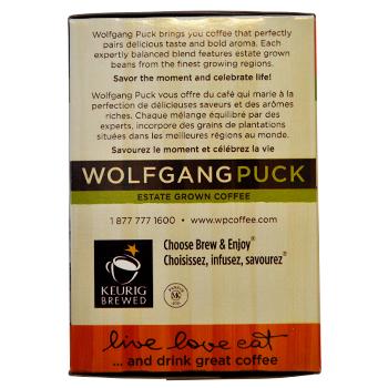Wolfgang Puck Vanilla Francaise Coffee K-Cups 24ct  Box Back