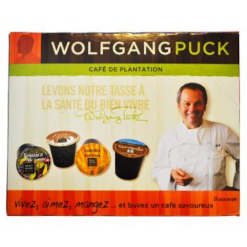 Wolfgang Puck Vanilla Francaise Coffee K-Cups 24ct  Box Side Left