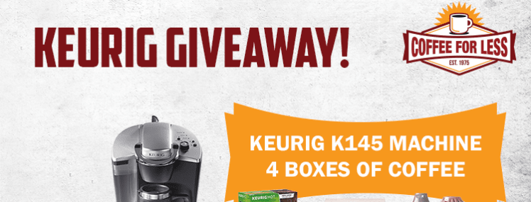 The Second Annual “New Year, New Brew” Giveaway: Win a Keurig K145 and 4 Boxes of K-Cup Coffee!
