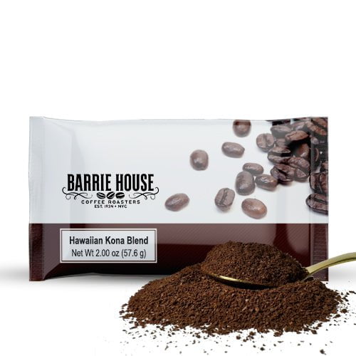 Barrie House Hawaiian Kona Hapa Blend Ground Coffee 24 2oz Bags