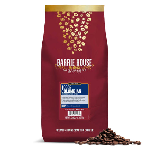 Barrie House 100% Colombian Coffee Beans 6 2lb Bags