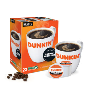 Dunkin' Donuts Midnight Dark Roast K-cup Pods 22ct