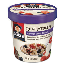 Quaker Real Medleys Oatmeal Summer Berry Oatmeal 12ct