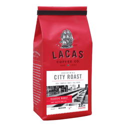 Lacas Coffee Original City Roast Ground Coffee 12oz Bag