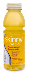 Skinny Water Passionfruit Lemonade Total-V, 24 16.9oz Bottle