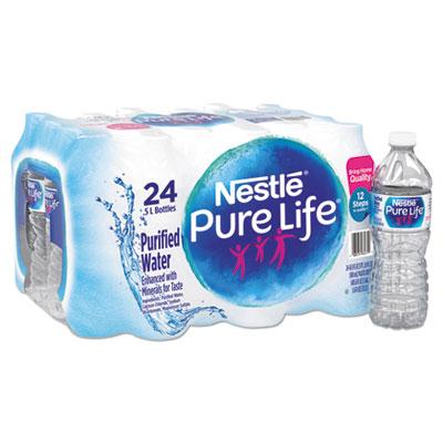 NESTLE PURE LIFE Purified Water, 16.9-ounce plastic bottles (Pack