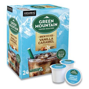 Green Mountain Coffee Vanilla Caramel Brew Over Ice Coffee K-Cups 24ct