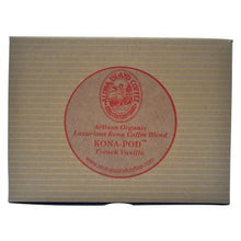 Aloha Island 100% Pure Estate French Vanilla Kona Coffee Pods 24ct Box  Back