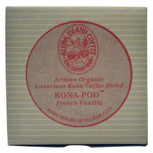 Aloha Island 100% Pure Estate French Vanilla Kona Coffee Pods 36ct