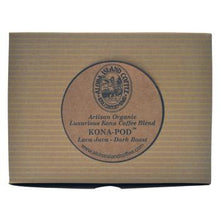 Aloha Island Lava Java Kona Dark Roast Coffee Pods 18ct Box Back