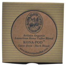 Aloha Island Lava Java Kona Dark Roast Coffee Pods 12ct