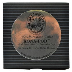Aloha Island Coffee 100% Pure Estate Kona Coffee Pods - Dark Roast - 36ct Box