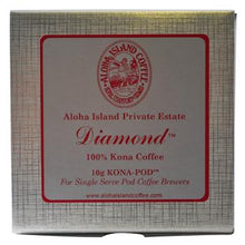 Aloha Island Private Reserve Diamond100 Kona Coffee Pods 36ct
