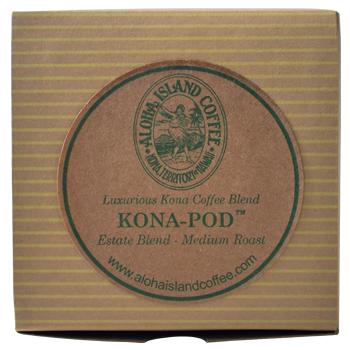 Aloha Island 100% Pure Estate Kona Medium Roast Coffee Pods 18ct
