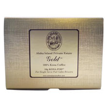 Aloha Island Gold 100% Kona Coffee Pods 36ct Side