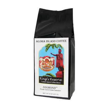 Aloha Island King's Reserve Diamond Coffee Beans 8oz Bag