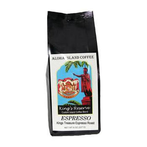 Aloha Island King's Reserve Gold Espresso Coffee Beans 8oz Bag