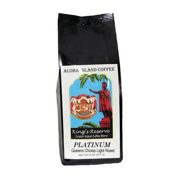 Aloha Island King's Reserve Platinum Ground Coffee 8oz Bag