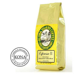 Aloha Island Organic Kona Blend Coffee Espresso II Coffee Beans 8oz Bag