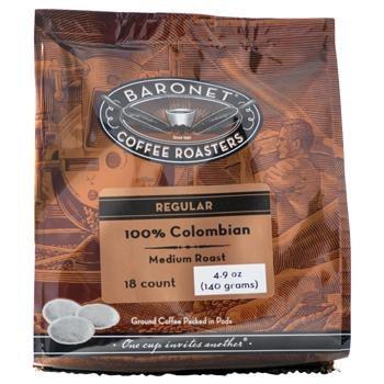 Baronet Coffee 100% Colombian Coffee Pods 18ct