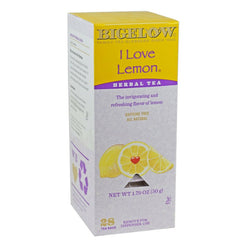Bigelow's I Love Lemon Herbal Caffeine Free Tea 28ct Box