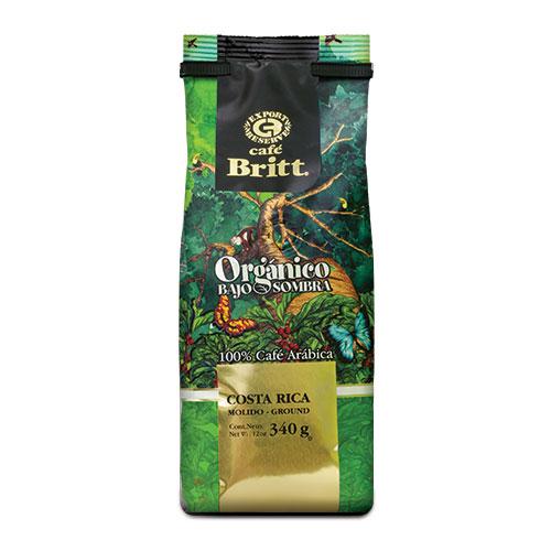 Cafe Britt Organic Ground Coffee 12oz Bag