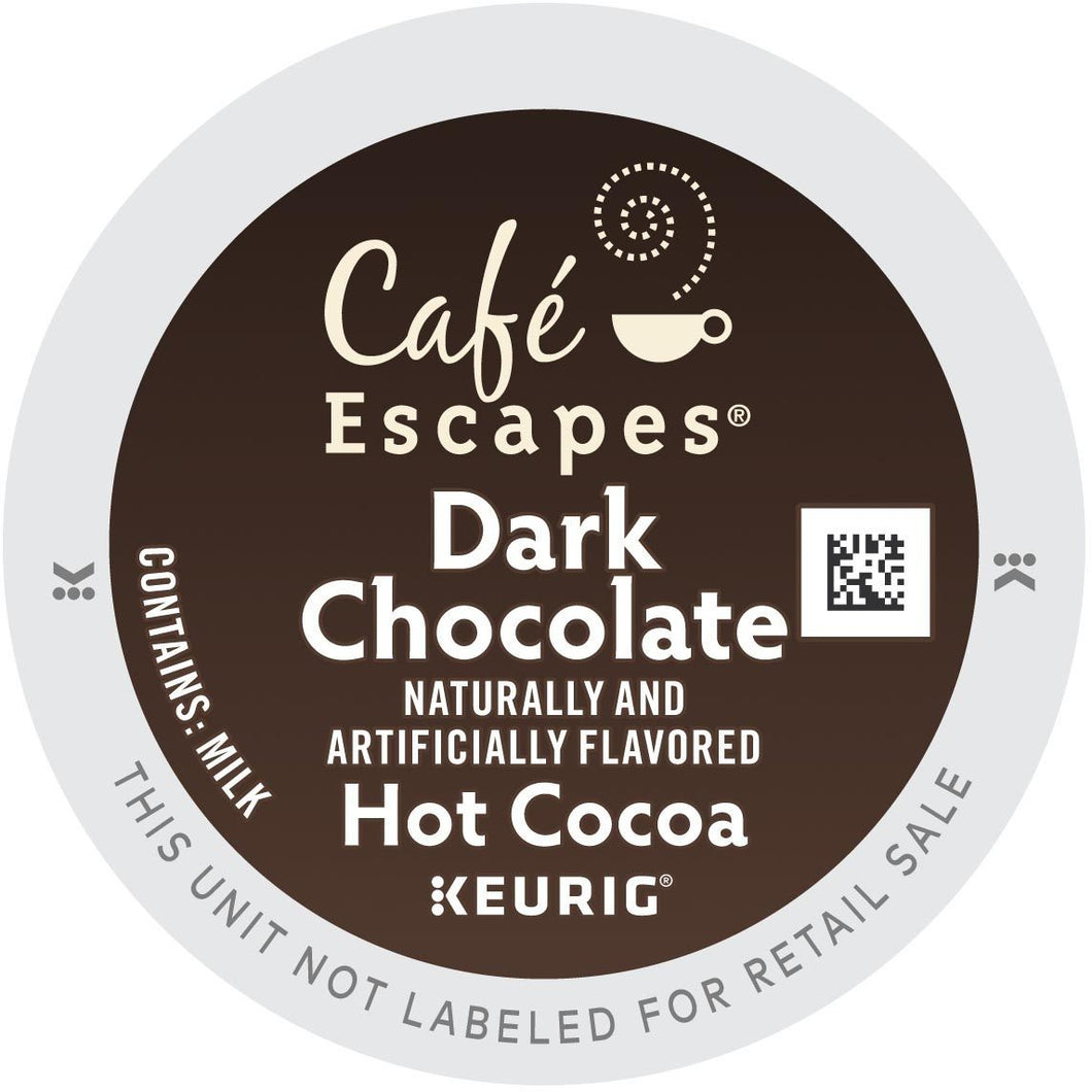 Café Escapes Dark Chocolate Hot Cocoa K-Cup Pods 24ct