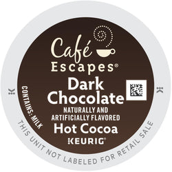 Café Escapes Dark Chocolate Hot Cocoa K-Cups 96ct