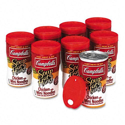 Campbells Microwaveable Chicken with Mini Noodles Soup-At-Hand 8ct Box