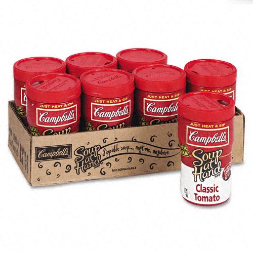 Campbells Microwaveable Classic Tomato Soup-At-Hand 8ct Box