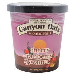 Canyon Oats Cherry Cranberry Walnut Instant Oatmeal To-Go
