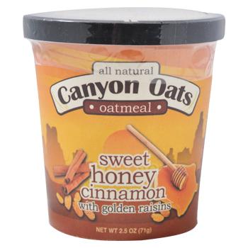 Canyon Oats Sweet Honey Cinnamon with Golden Raisins Instant Oatmeal To-Go