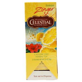 Celestial Seasonings Lemon Zinger Caffeine Free Tea 25ct