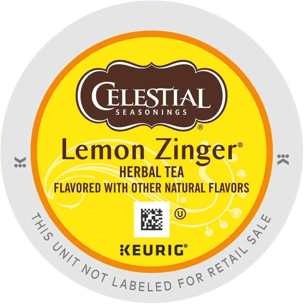 Celestial Seasonings Lemon Zinger Herbal Tea K-Cups 96ct