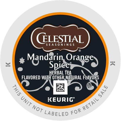 Celestial Seasonings Mandarin Orange Spice Herbal Tea K-Cups 24ct
