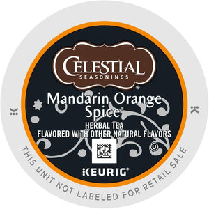 Celestial Seasonings Mandarin Orange Spice Herbal Tea K-Cups 24ct