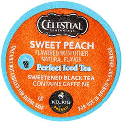 Celestial Seasonings Perfect Iced Tea Sweet Peach Black Tea K-Cup® Pods 24ct