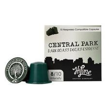 HiLine Coffee Central Park Decaf Nespresso Compatible Capsules 10ct