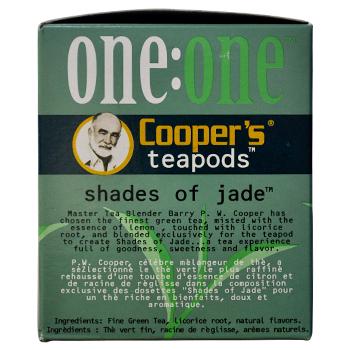 Coopers Teapods Shades Of Jade Coffee Pods 18ct Side Left