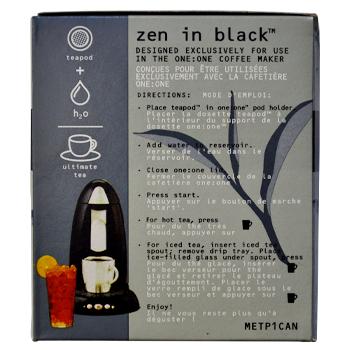 Coopers Teapods Zen In Black Coffee Pods 18ct Side Left