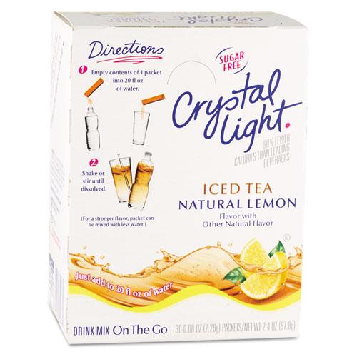 Crystal Light On The Go Iced Tea Drink Mix 30 Packets